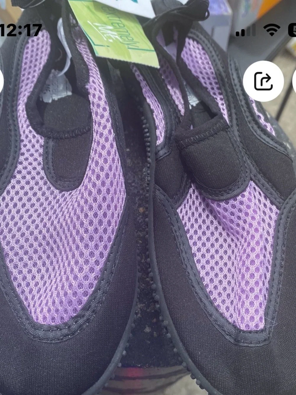 Kids Purple Water Shoes - Breathable Mesh Aqua Shoes